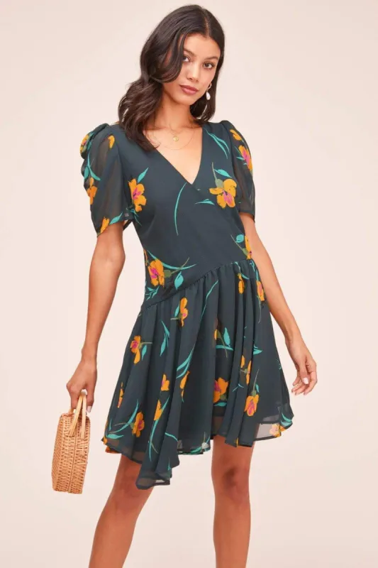 Asymmetrical Floral Dress sold by Astr