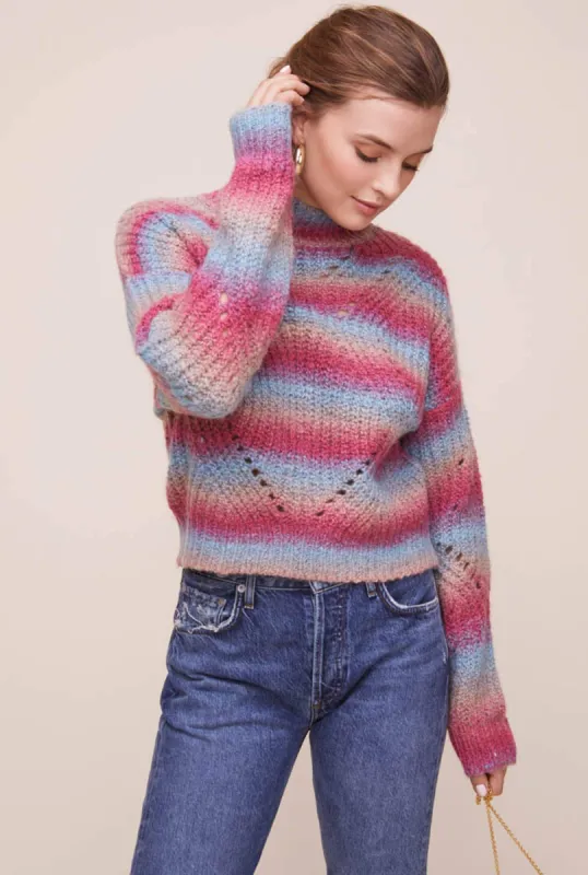 Carly Striped Sweater made by Astr