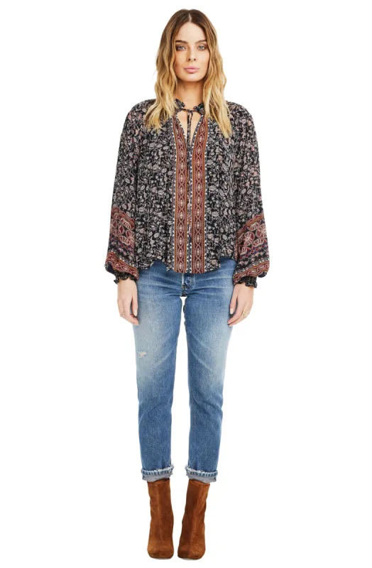 Clara Patterned Top sold by Astr