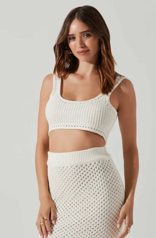 Bransbury Ribbed Knit Button Down Cutout Midi Dress made by Astr