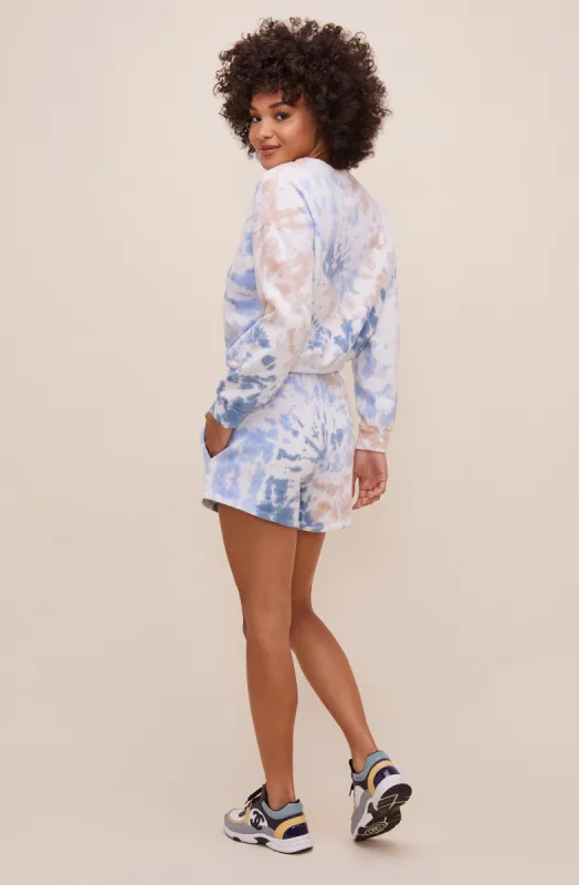 Prism Tie Dye Sweatshort sold by Astr