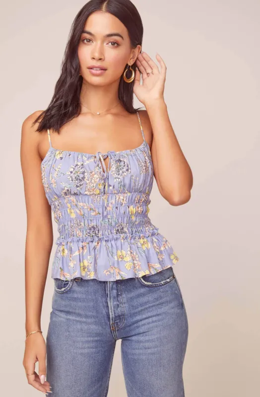 Fiona Floral Top sold by Astr