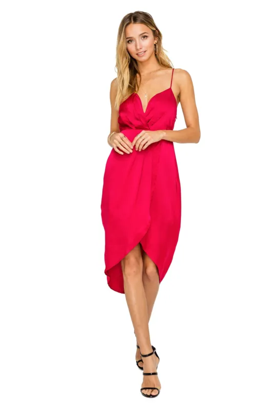 Satin Strappy Midi Dress sold by Astr