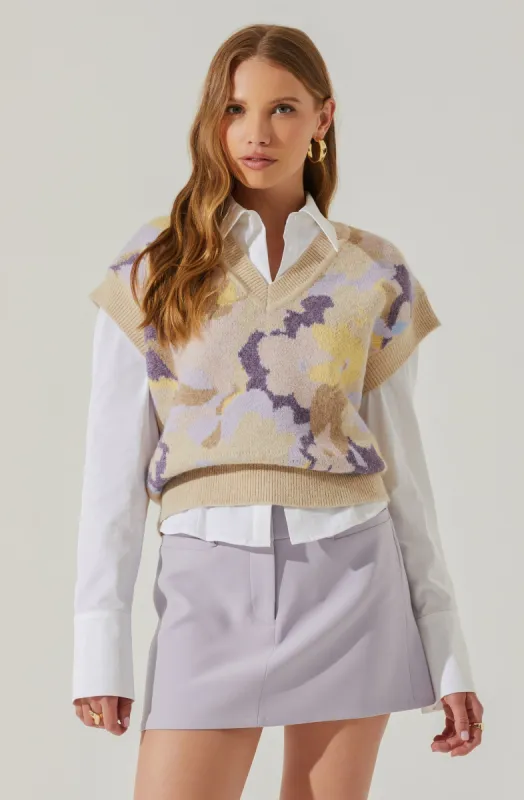 Petal sweater vest sold by Astr