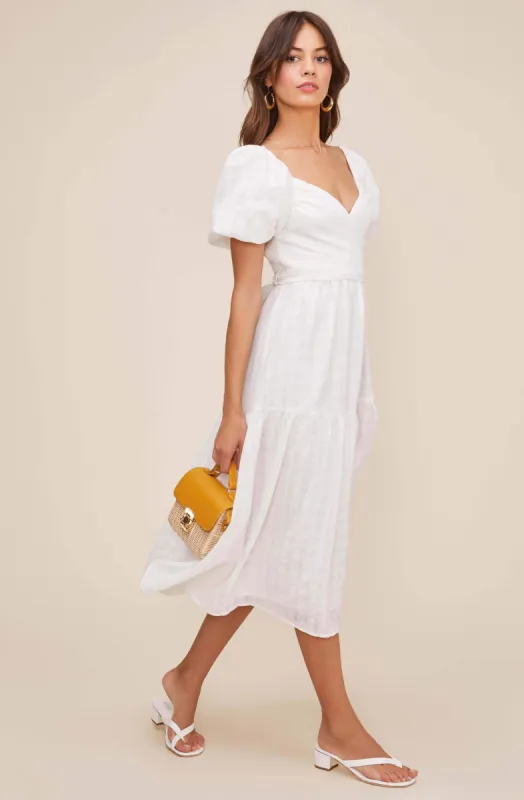 Sonnet Puff Sleeve Midi Dress made by Astr