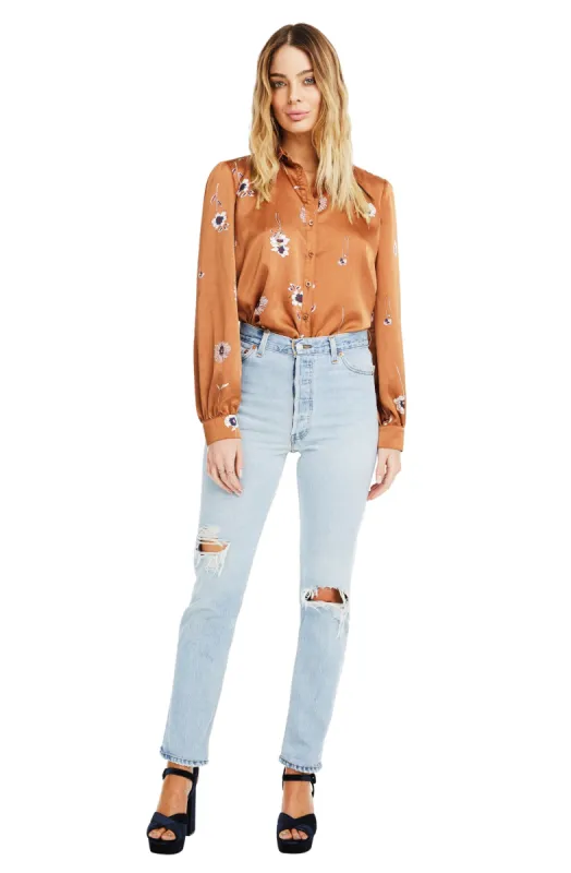 Madison Floral Top sold by Astr