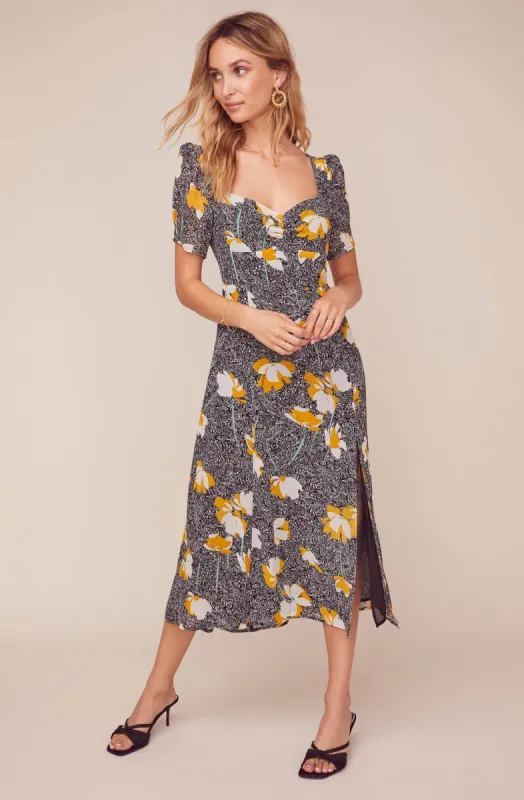 Zenn Floral Midi Dress sold by Astr