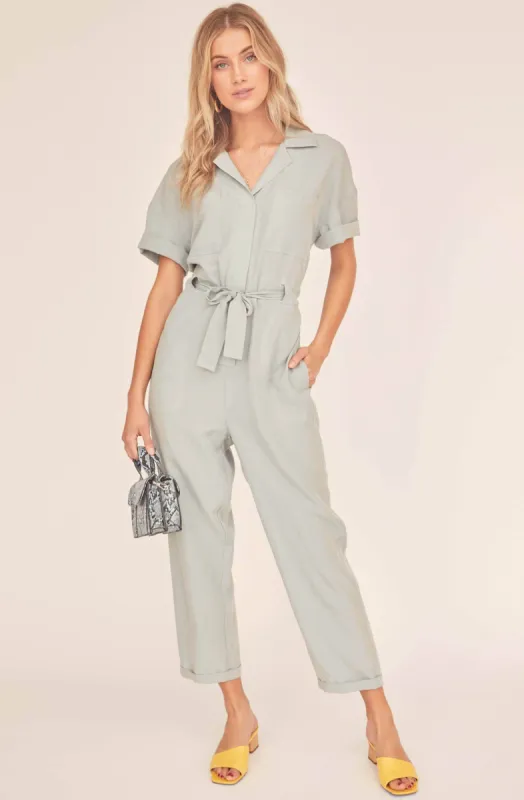 Miri Front Tie Jumpsuit made by Astr