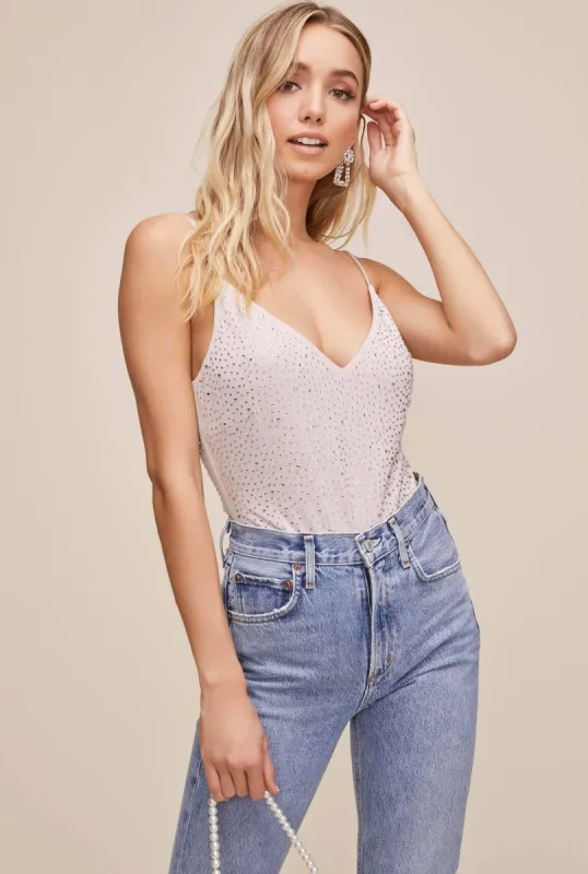 Stardust Embellished Bodysuit sold by Astr