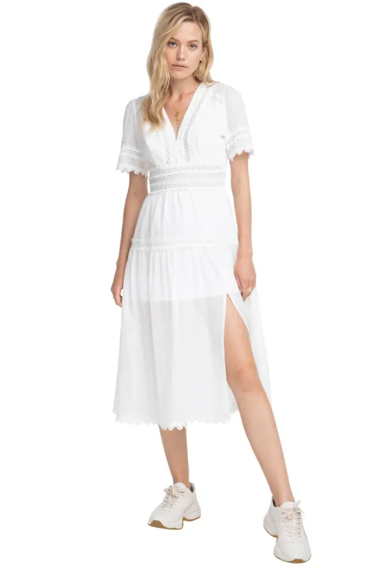 Ari Crochet Midi Dress sold by Astr