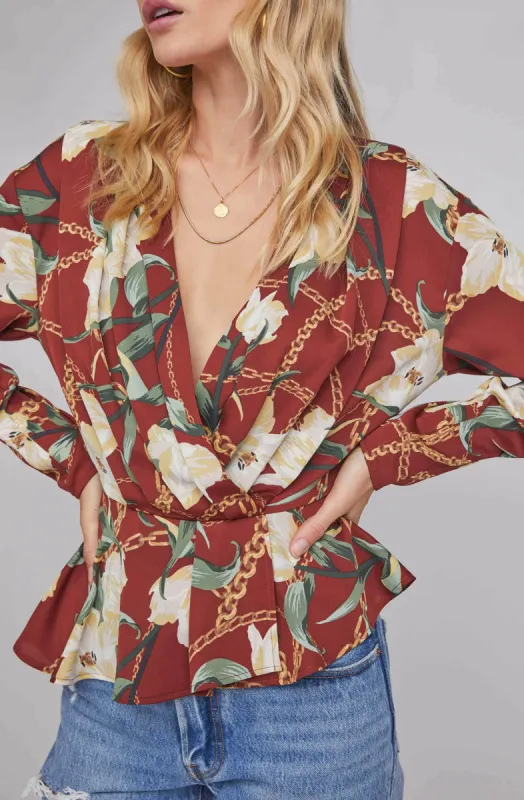 Joni Floral Print Top sold by Astr