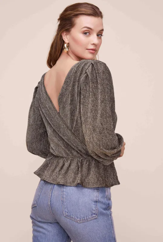 Reversible Peplum Top made by Astr