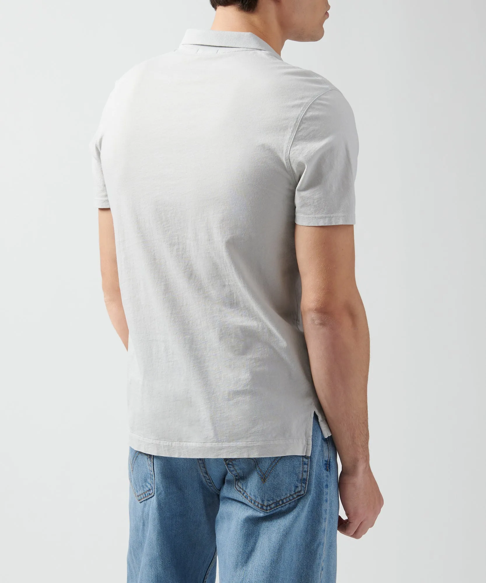 Classic Jersey Polo - Grey sold by ATM Anthony Thomas Melillo product image thumbnail 2