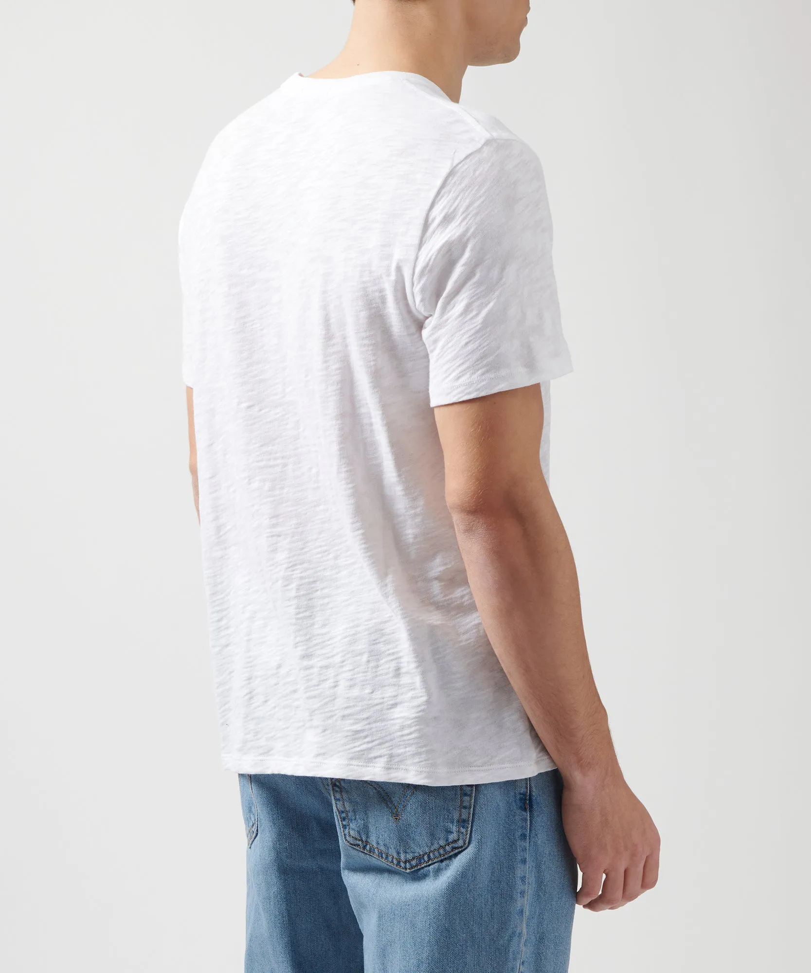 Slub Jersey Crew Neck Tee - White sold by ATM Anthony Thomas Melillo product image thumbnail 2