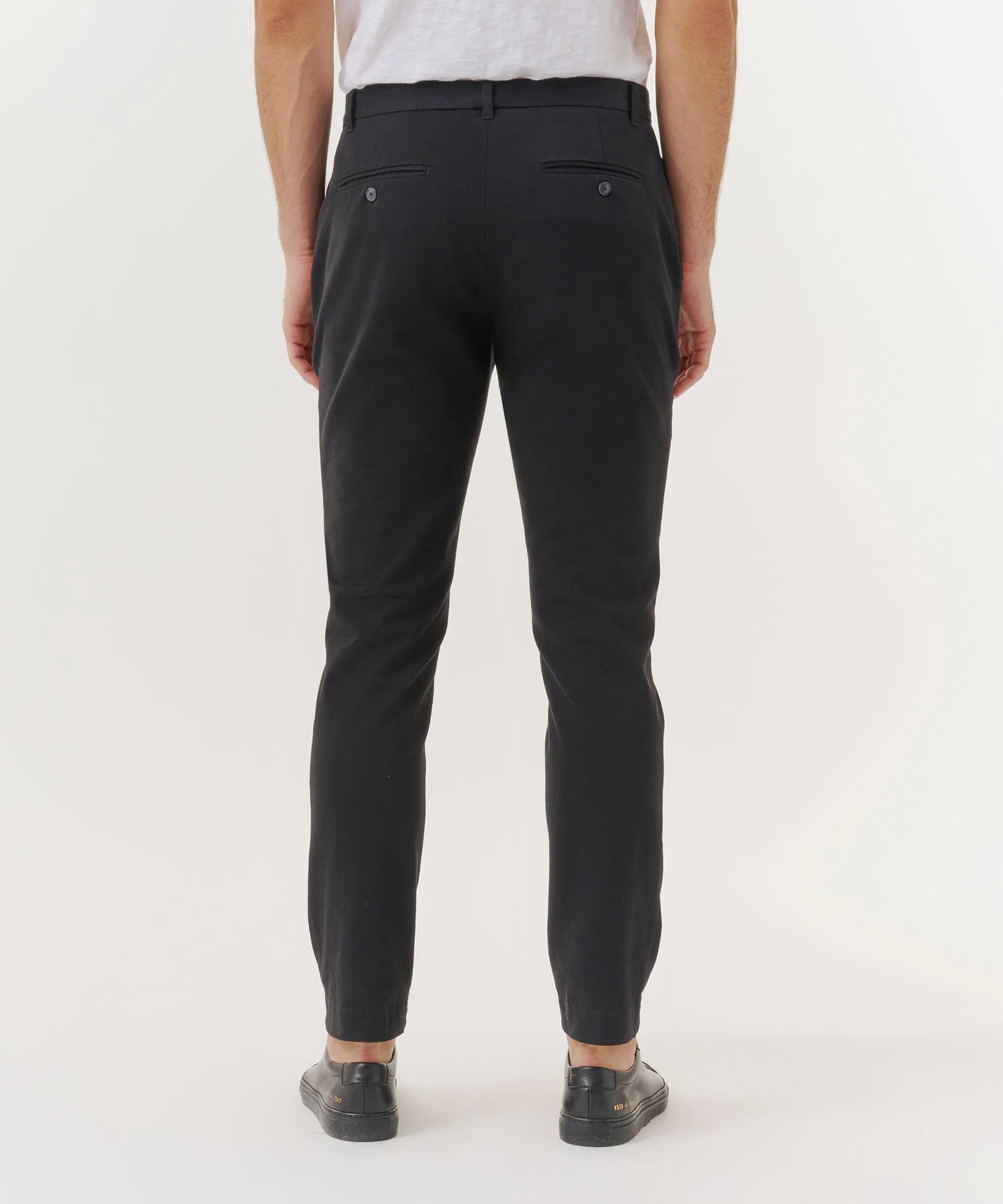 Cotton Twill Slim Pants - Black sold by ATM Anthony Thomas Melillo product image thumbnail 3