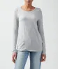 Slub Jersey Long Sleeve Destroyed Wash Tee - Heather Grey sold by ATM Anthony Thomas Melillo