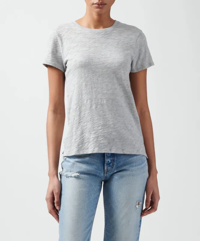 Slub Jersey Schoolboy Crew Neck Tee - Heather Grey sold by ATM Anthony Thomas Melillo