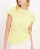 Slub Jersey Schoolboy Short Sleeve Crew Neck Tee - Lemon Chiffon sold by ATM Anthony Thomas Melillo