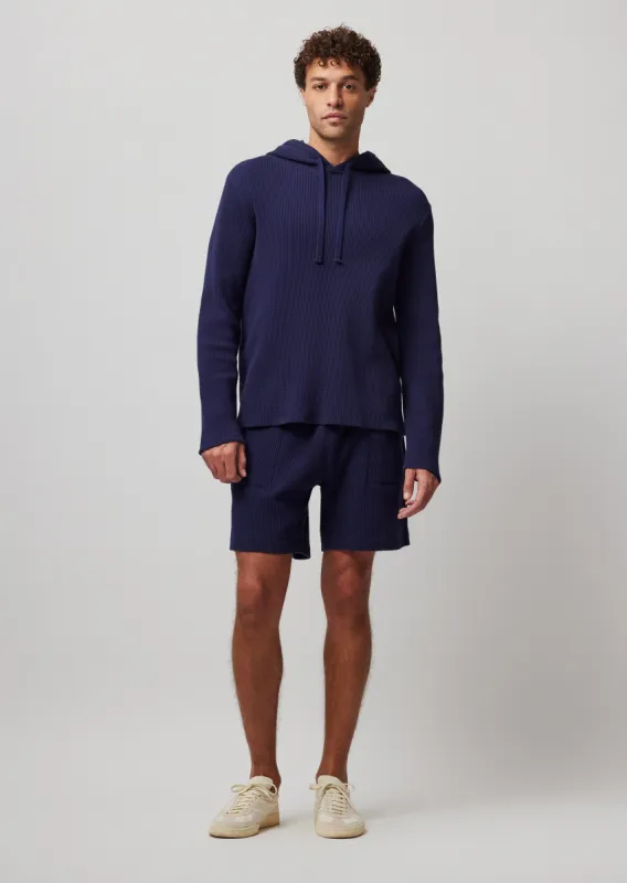 Waffle Pull-On Shorts - Ink sold by ATM Anthony Thomas Melillo