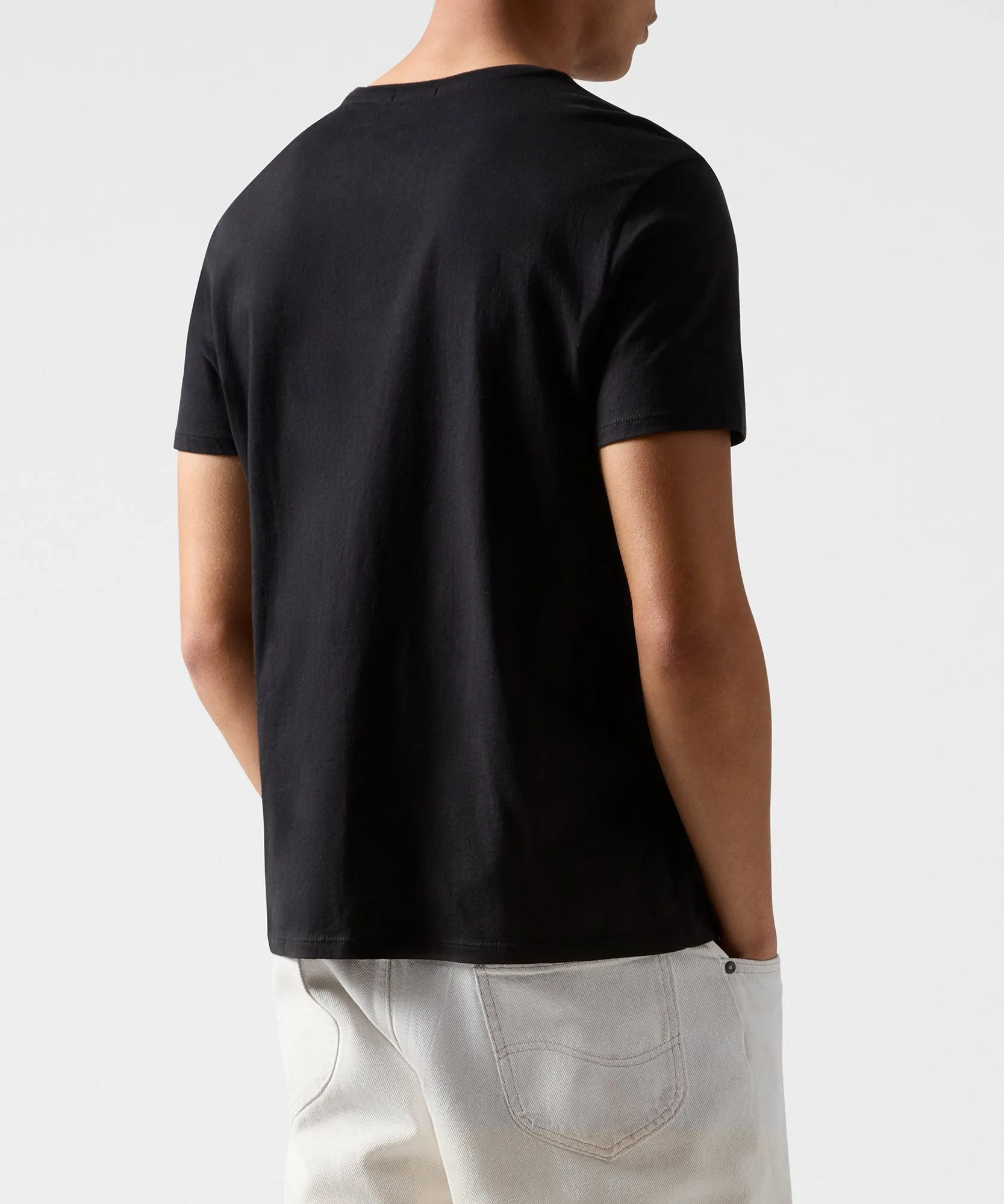 Classic Jersey V-Neck Tee - Black sold by ATM Anthony Thomas Melillo product image thumbnail 2
