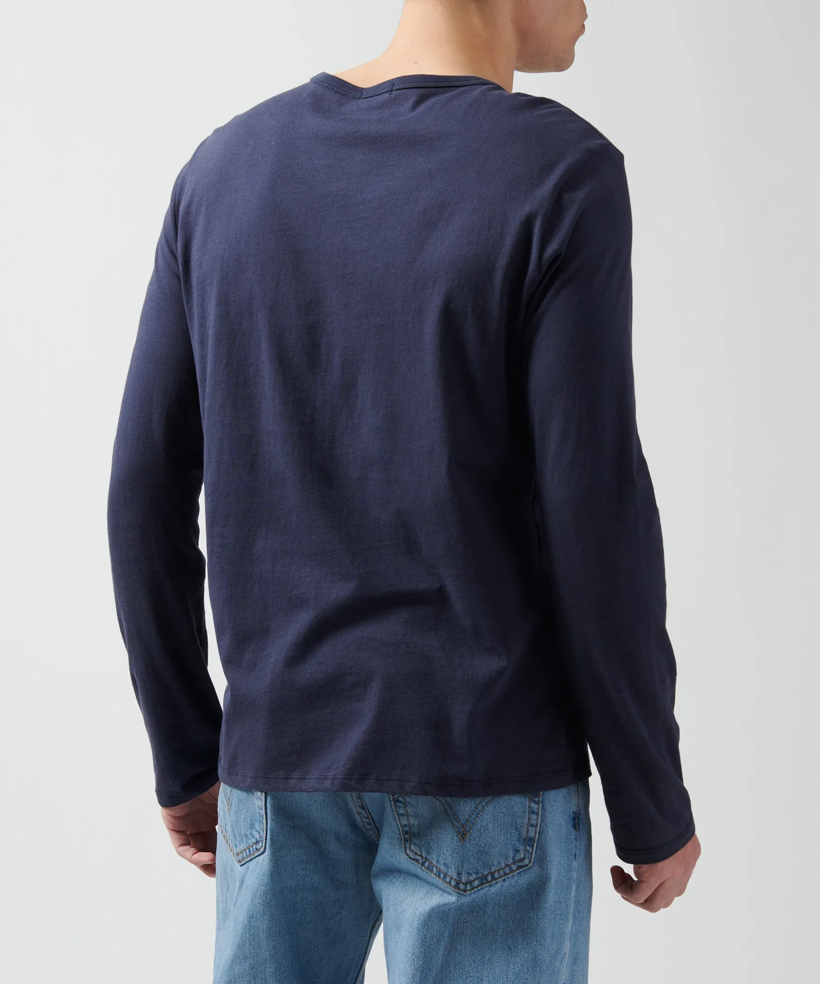 Classic Jersey Long Sleeve Henley - Midnight sold by ATM product image thumbnail 2
