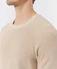 Cotton Cashmere Long Sleeve Raglan Crew Neck Tee - Soft Fawn sold by ATM Anthony Thomas Melillo