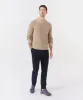 Cotton Cashmere Long Sleeve Raglan Crew Neck Tee - Soft Fawn sold by ATM Anthony Thomas Melillo