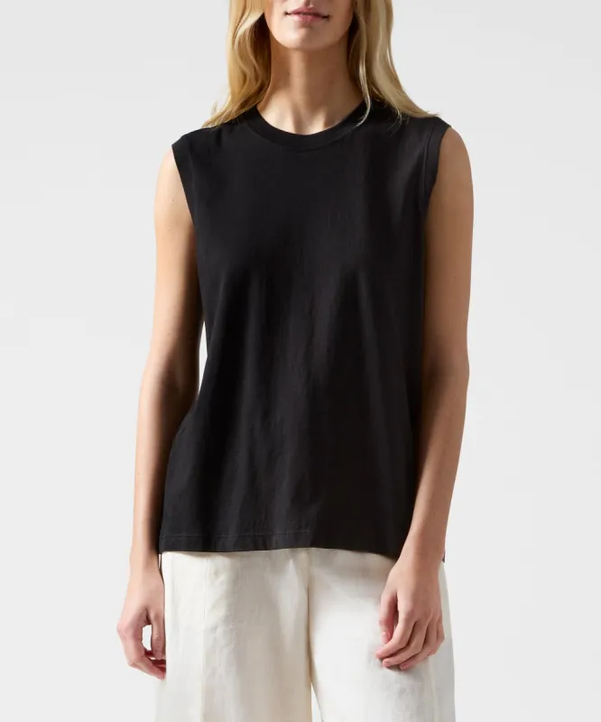 Classic Jersey Sleeveless Boy Tee - Black sold by ATM Anthony Thomas Melillo