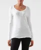 Slub Jersey Long Sleeve V-Neck Tee - White sold by ATM Anthony Thomas Melillo