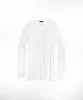 Slub Jersey Long Sleeve Destroyed Wash Tee - White sold by ATM Anthony Thomas Melillo
