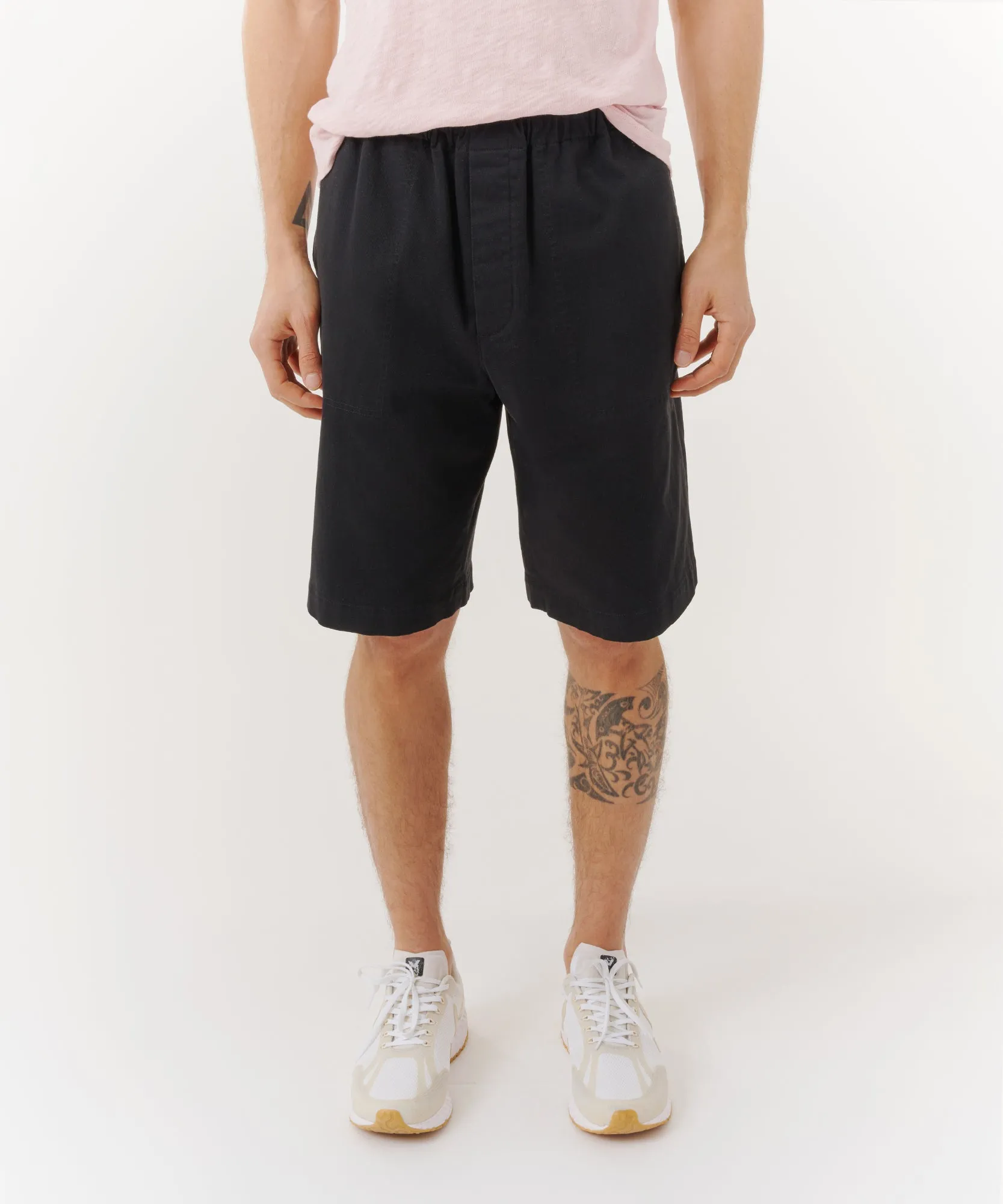 Cotton Twill Pull-On Shorts - Black sold by ATM Anthony Thomas Melillo product image thumbnail 2