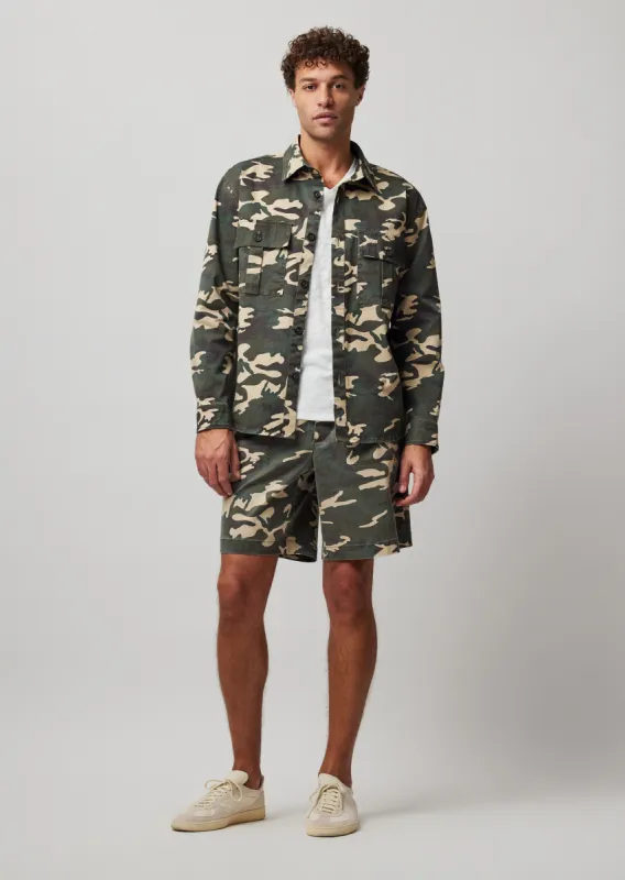 Cotton Twill Cargo Shirt Jacket - Classic Camo sold by ATM Anthony Thomas Melillo