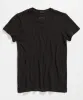 Slub Jersey Schoolboy Crew Neck Tee - Black sold by ATM Anthony Thomas Melillo