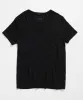 Slub Jersey V-Neck Tee - Black sold by ATM Anthony Thomas Melillo