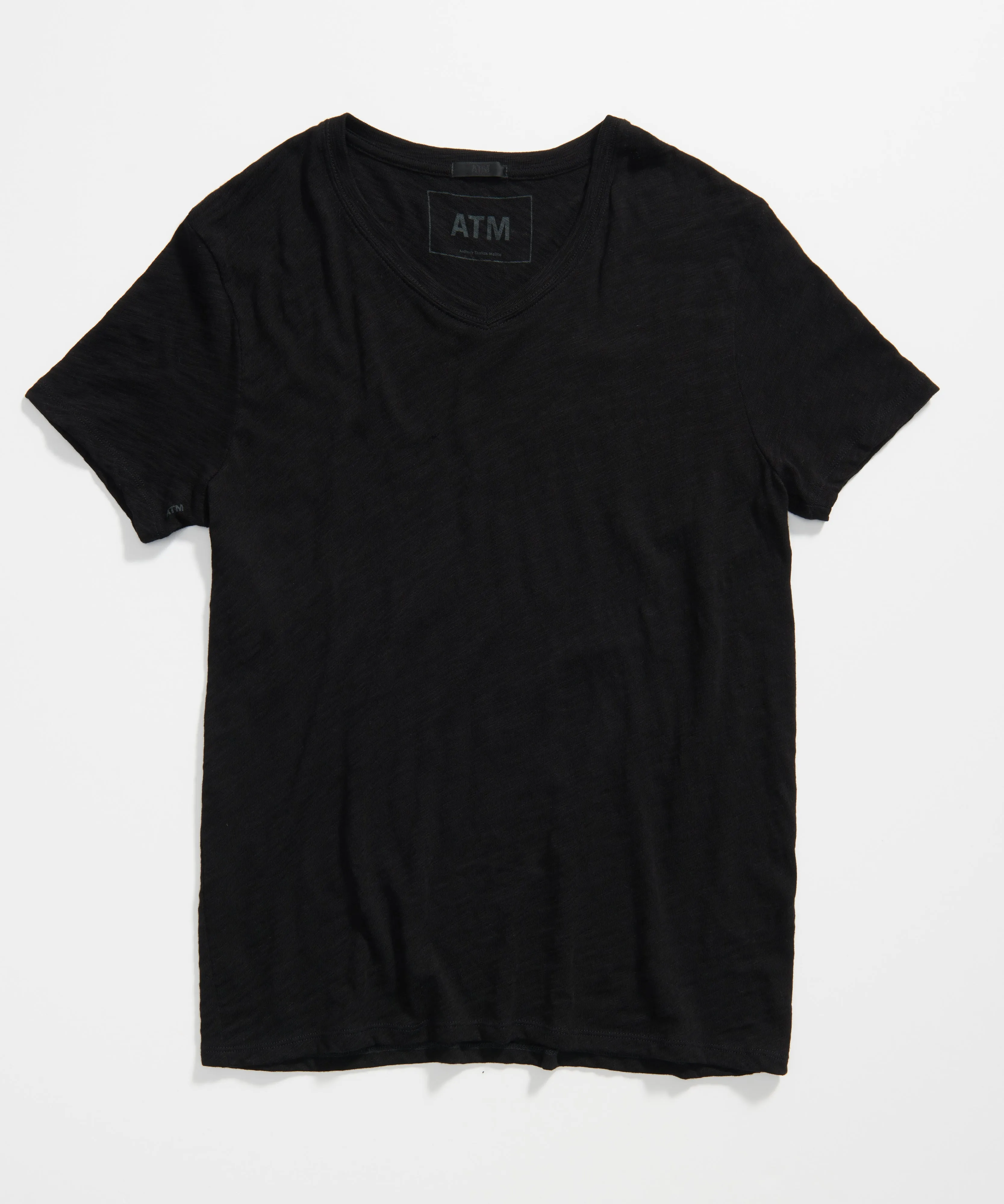 Slub Jersey V-Neck Tee - Black sold by ATM product image thumbnail 3