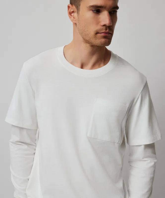 Heavyweight Jersey Double Layer Tee - White sold by ATM Anthony Thomas Melillo