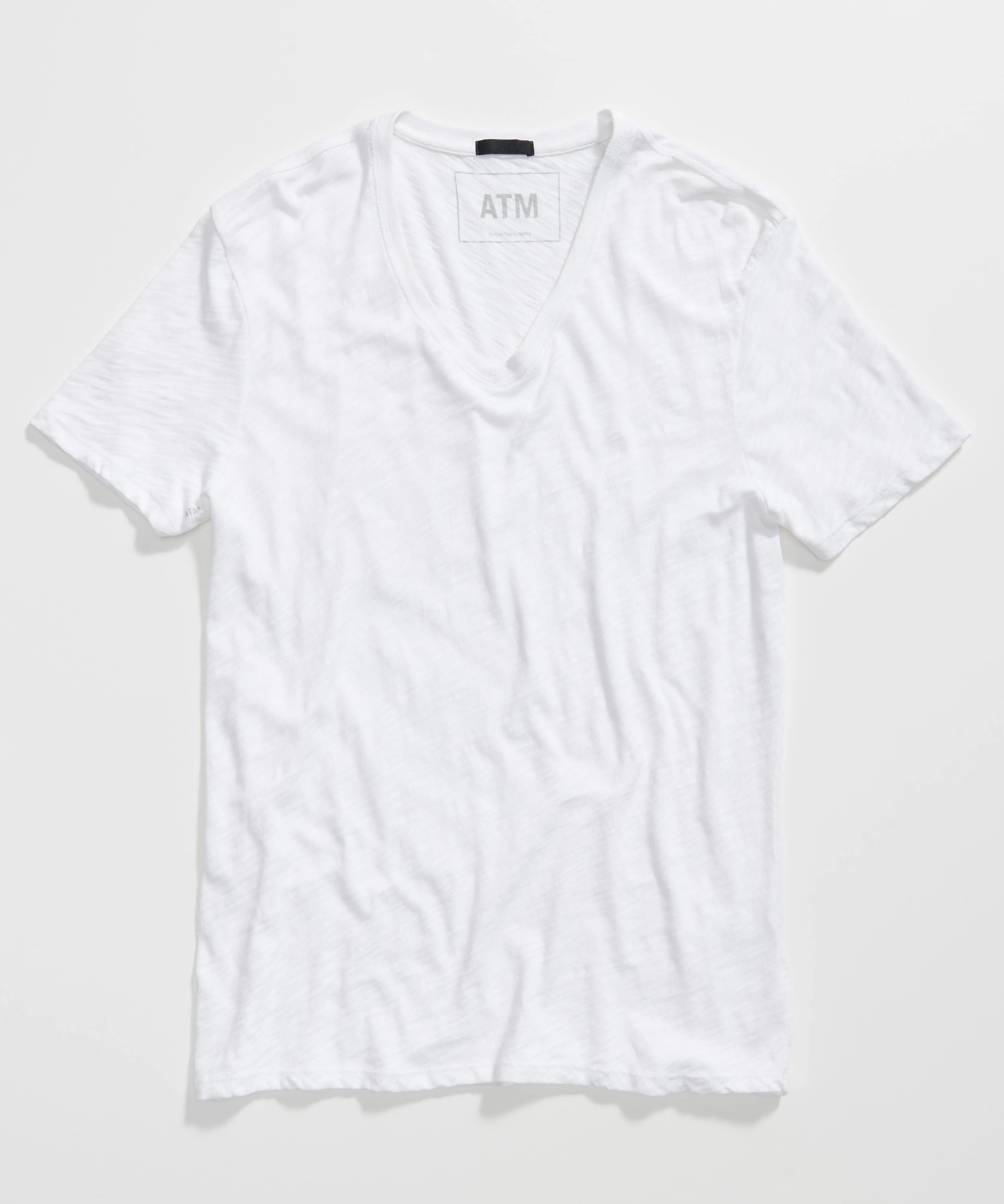 Slub Jersey V-Neck Tee - White sold by ATM Anthony Thomas Melillo product image thumbnail 5