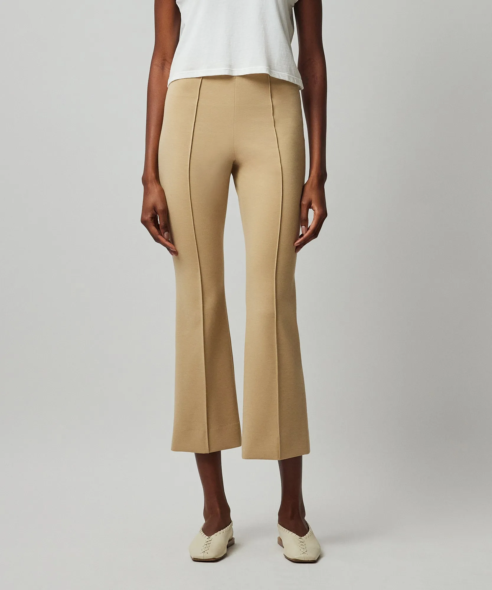 Ponte Kick Flare Pant - Soft Fawn sold by ATM Anthony Thomas Melillo product image thumbnail 2