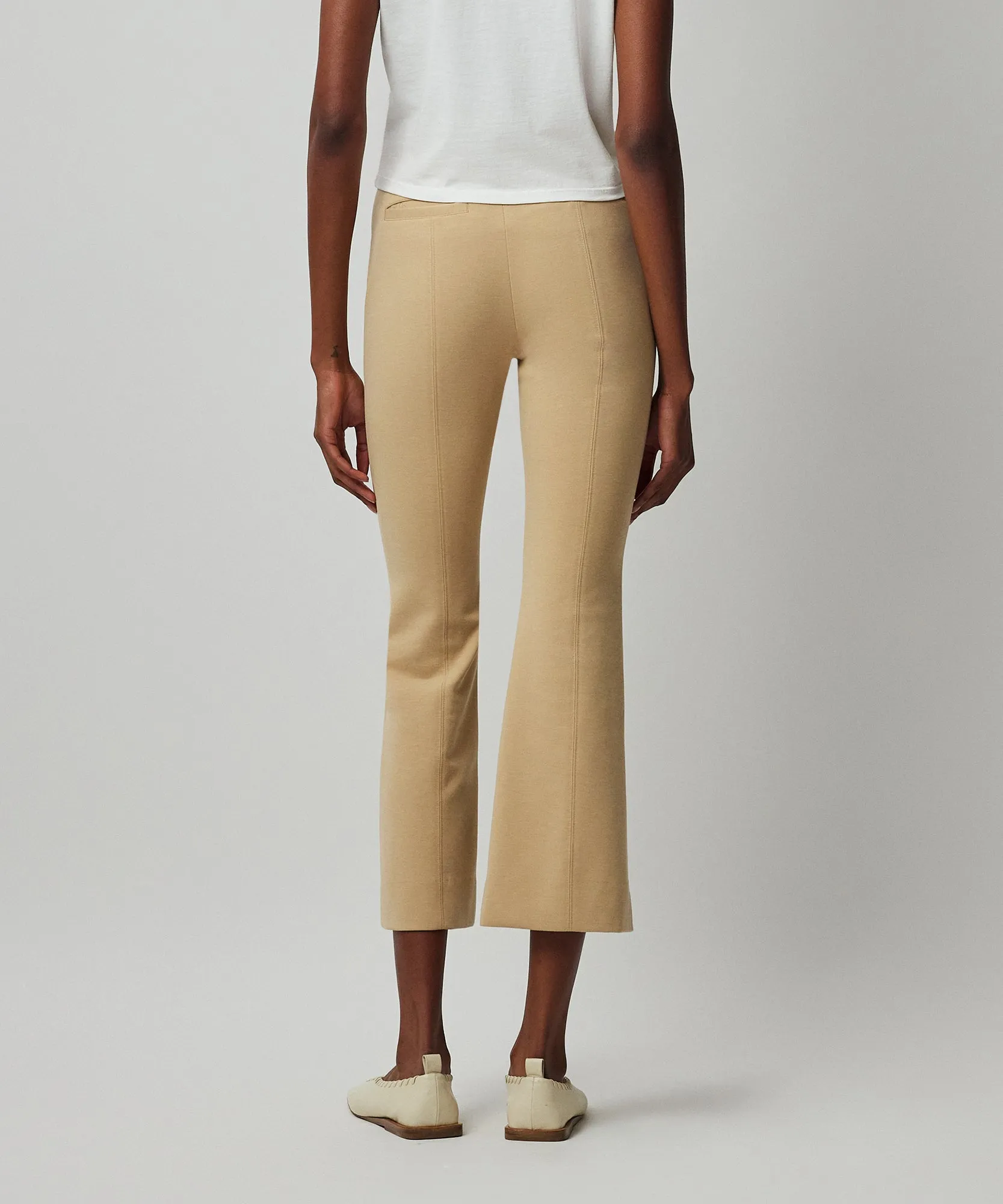 Ponte Kick Flare Pant - Soft Fawn sold by ATM Anthony Thomas Melillo product image thumbnail 3