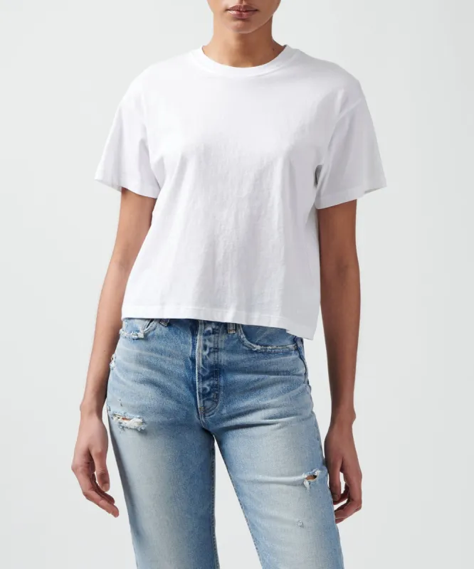 Classic Jersey Short Sleeve Boy Tee - White sold by ATM Anthony Thomas Melillo