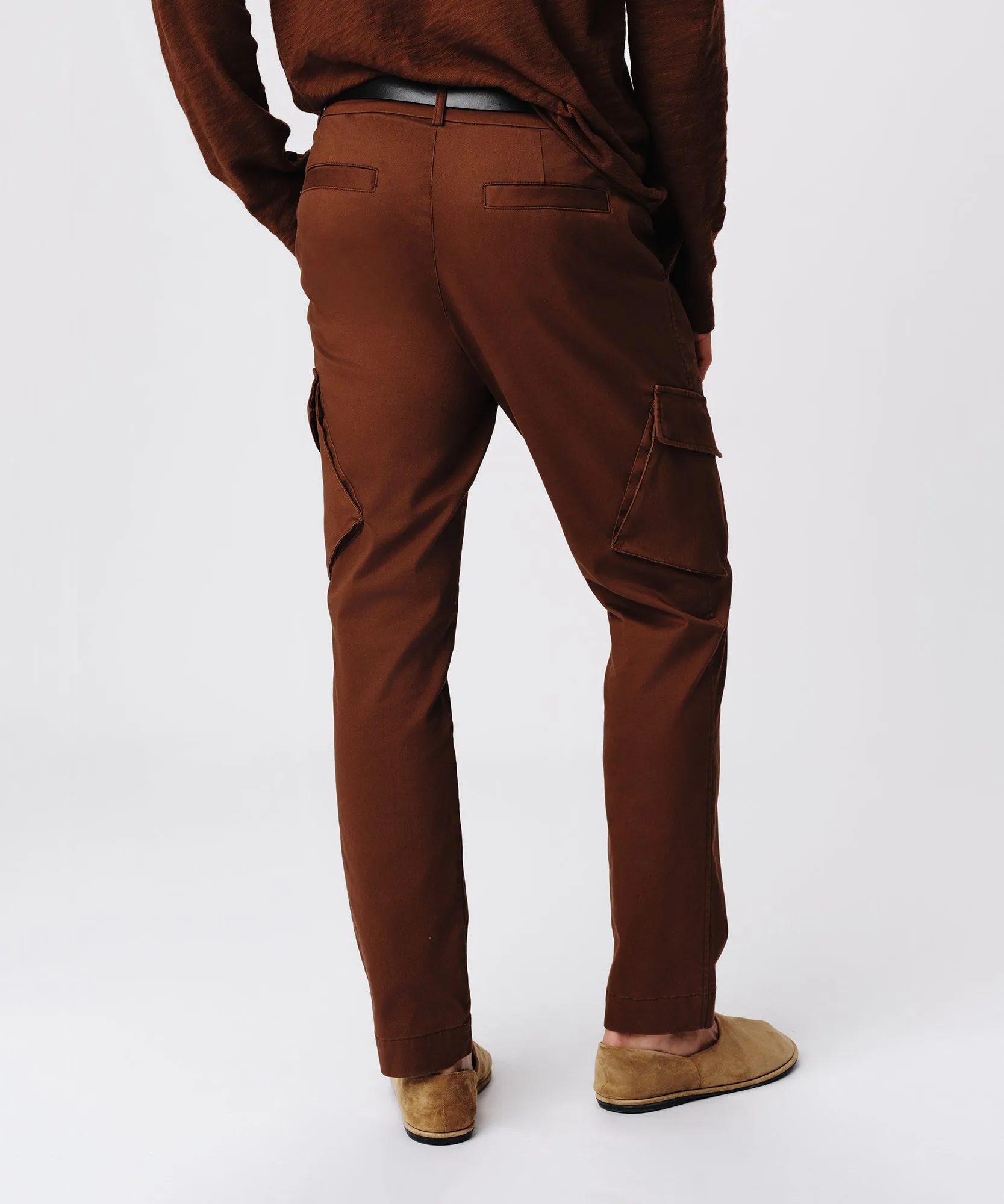 Cotton Twill Cargo Pant - Pecan Brown sold by ATM Anthony Thomas Melillo product image thumbnail 2