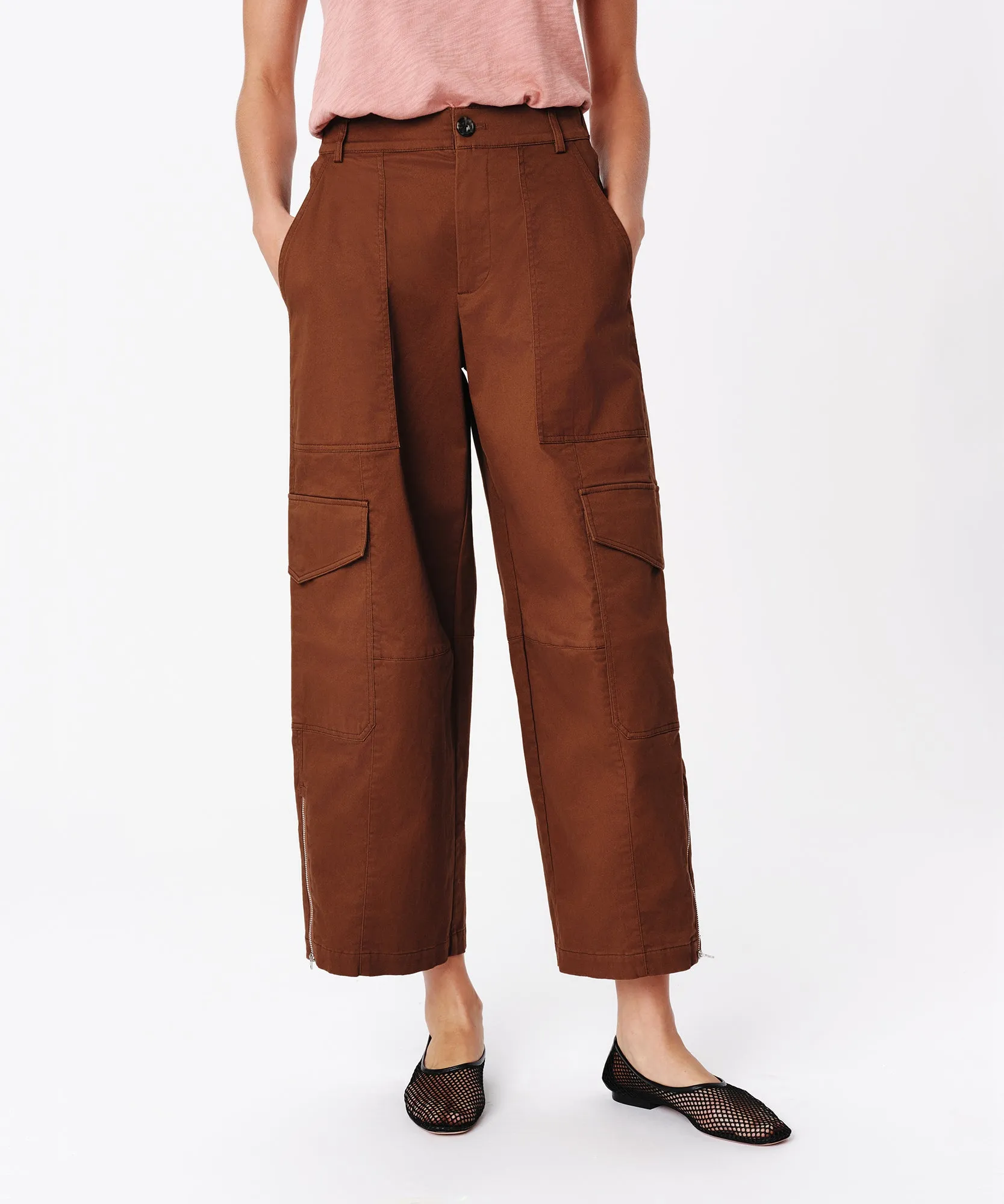 Cotton Twill Cargo Pant - Pecan Brown sold by ATM Anthony Thomas Melillo