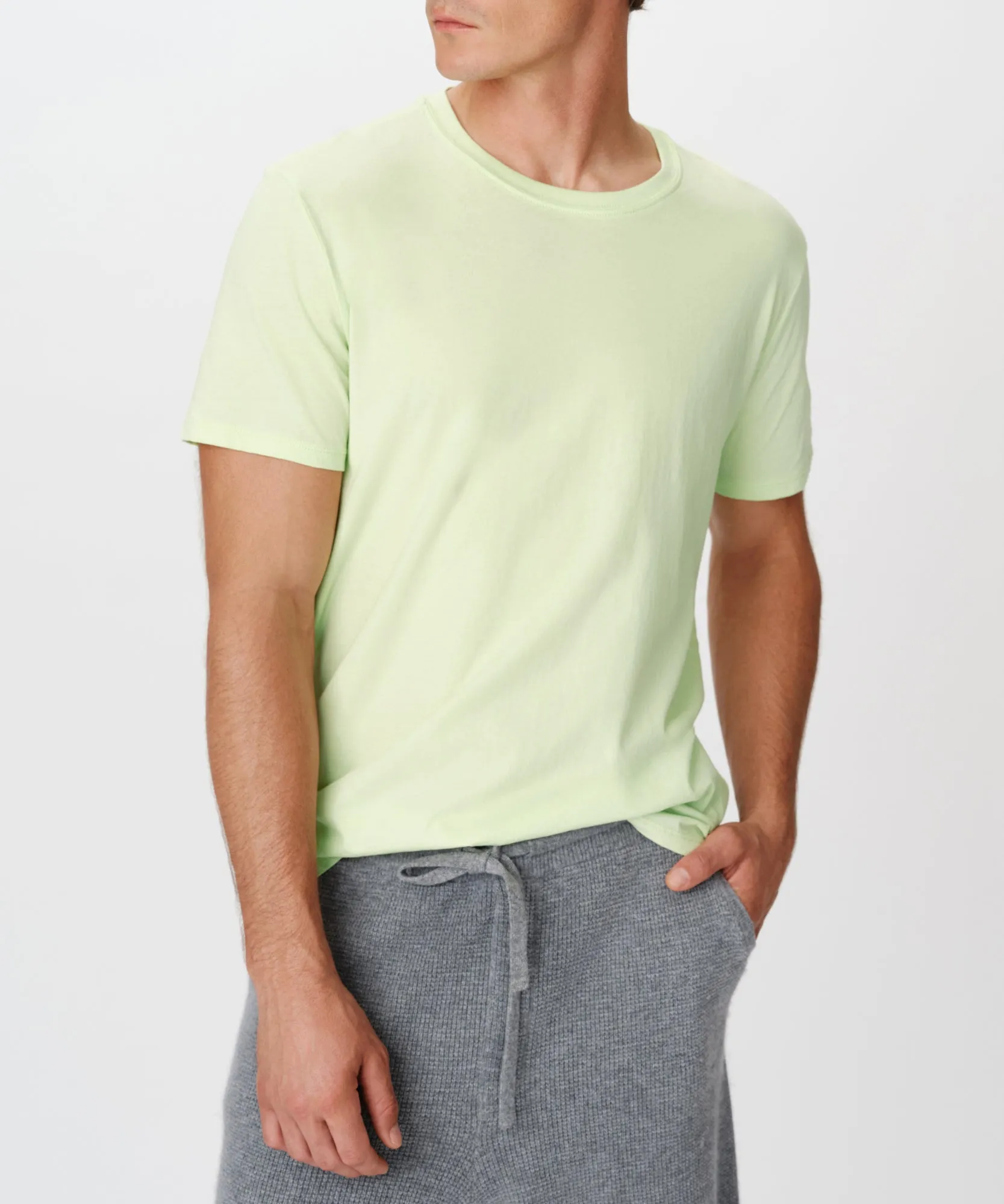 Classic Jersey Short Sleeve Crew Neck Tee - Mint Tint sold by ATM Anthony Thomas Melillo