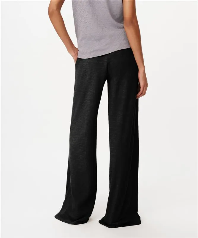 Heavy Slub Jersey Wide Leg Pant - Black sold by ATM Anthony Thomas Melillo product image thumbnail 3