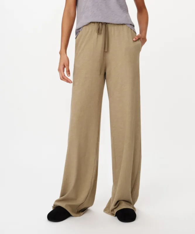 Heavy Slub Jersey Wide Leg Pant - Faded Army sold by ATM Anthony Thomas Melillo