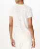 Slub Jersey Splatter Schoolboy Short Sleeve Crew Neck Tee - Faded Rose Multi sold by ATM Anthony Thomas Melillo