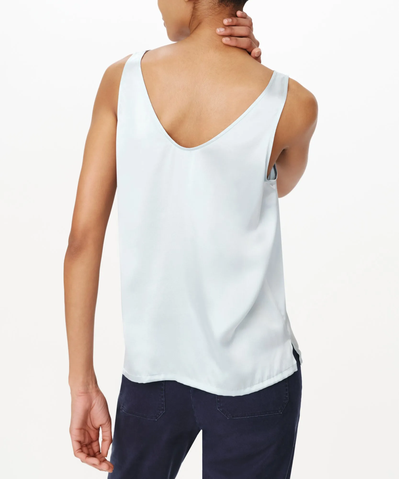 Satin Cami - Pastel Blue sold by ATM Anthony Thomas Melillo product image thumbnail 3