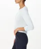 Modal Jersey Cropped Crew Neck Top - Pastel Blue sold by ATM Anthony Thomas Melillo