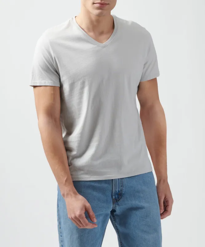 Classic Jersey V-Neck Tee - Grey sold by ATM Anthony Thomas Melillo