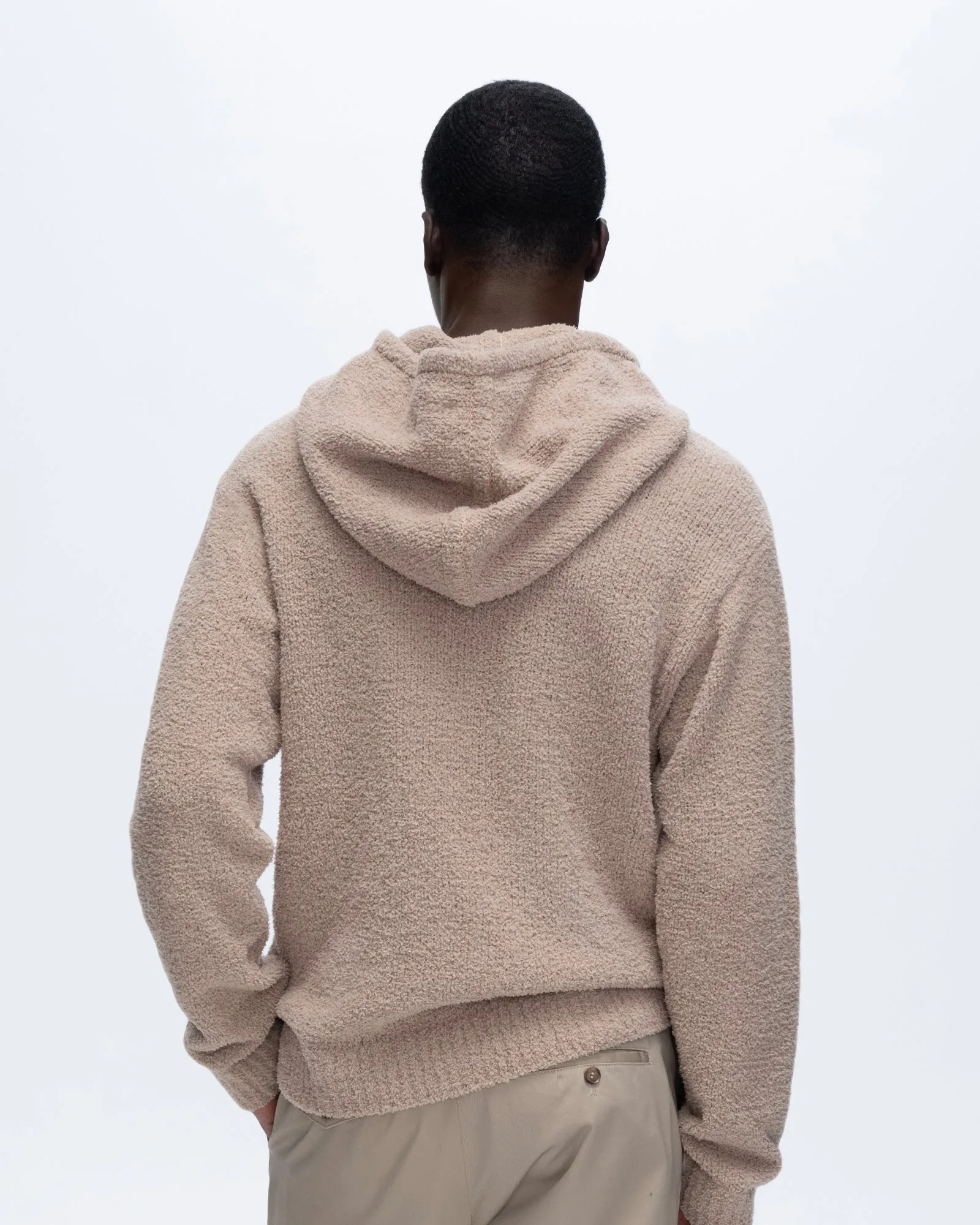 Chenille Pull-Over Hoodie - Sandy Beige sold by ATM Anthony Thomas Melillo product image thumbnail 3